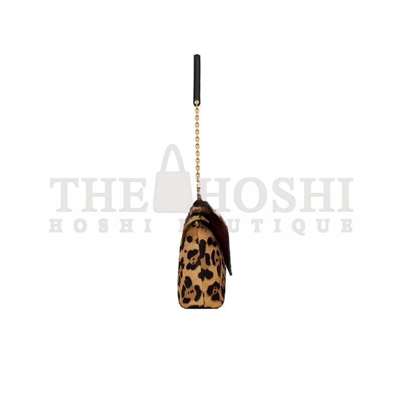 Y51 CASSANDRE LARGE POUCH ON CHAIN IN PONY HAIR LEATHER 853610AAFQT2499 (29.5*18*5cm) Master Quality